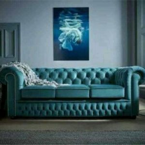 3 SEATER COUCH FULL BUTTONED