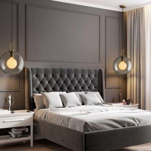 CANDY'S BED HEADBOARD AND BASE